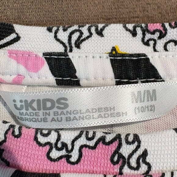 Girls Grafitti Style Summer Dress Size Medium Elastic waist Fun Design (SKU:167G - Picture 4 of 4